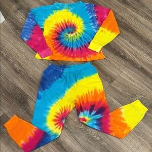 Colorful Tie-Dye Lounge Set by Just Love